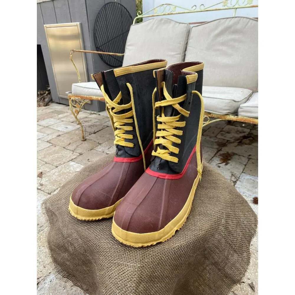 Vintage Explorers Steel Shank Rubber Muck Boots |‎ 1980s - (Men's 10)
